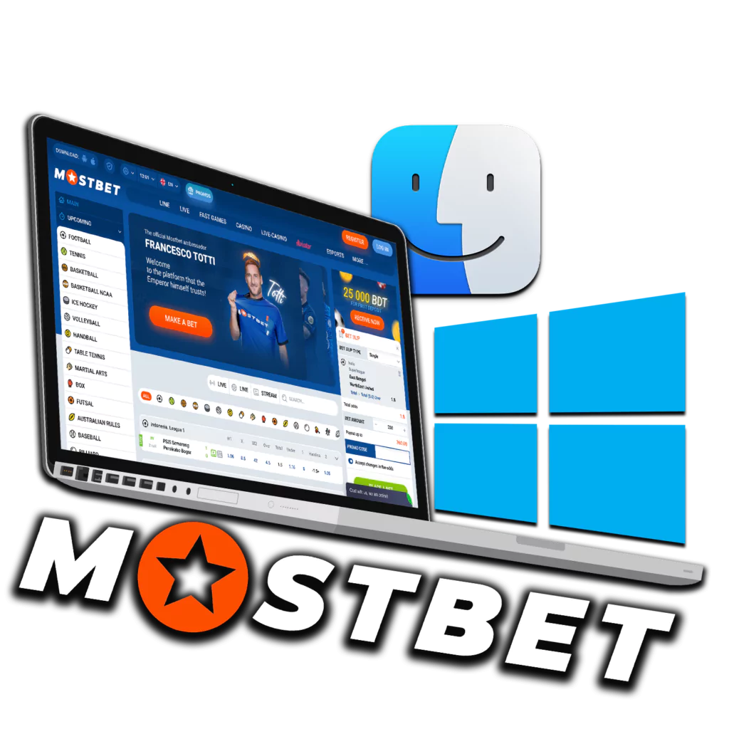 Download PC client of Mostbet Bd for Windows and Mac OS.