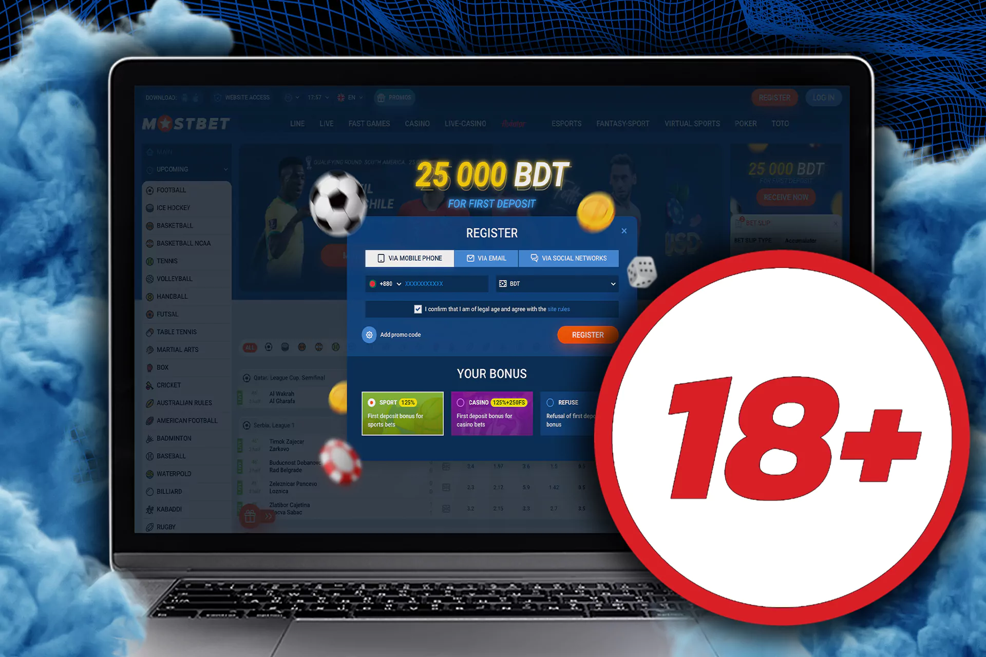 There are certain rules to adhere to register at Mostbet with no problems.