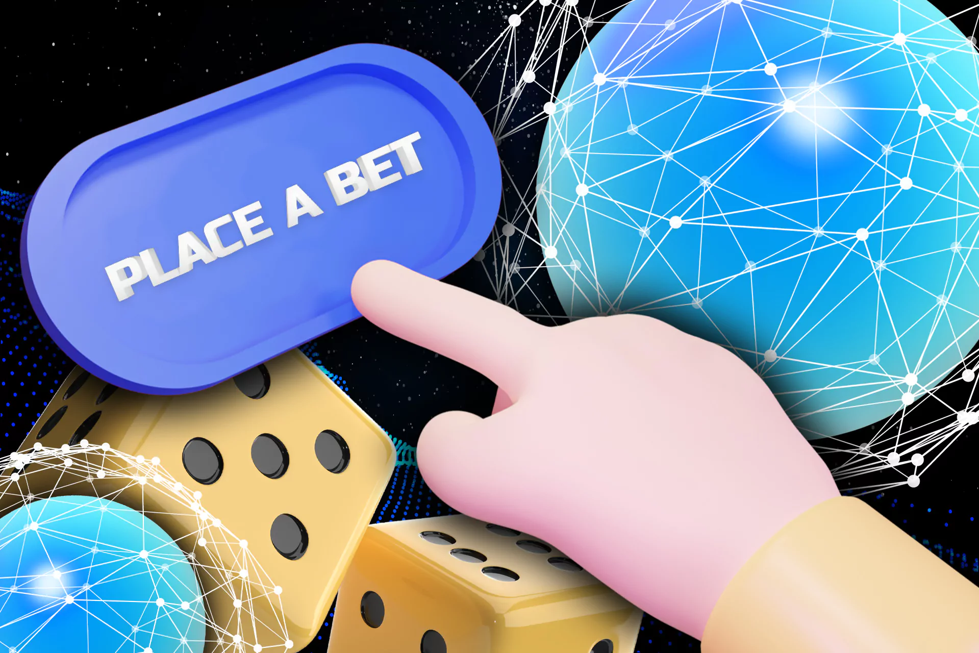 Button to place a bet, and confirm it.