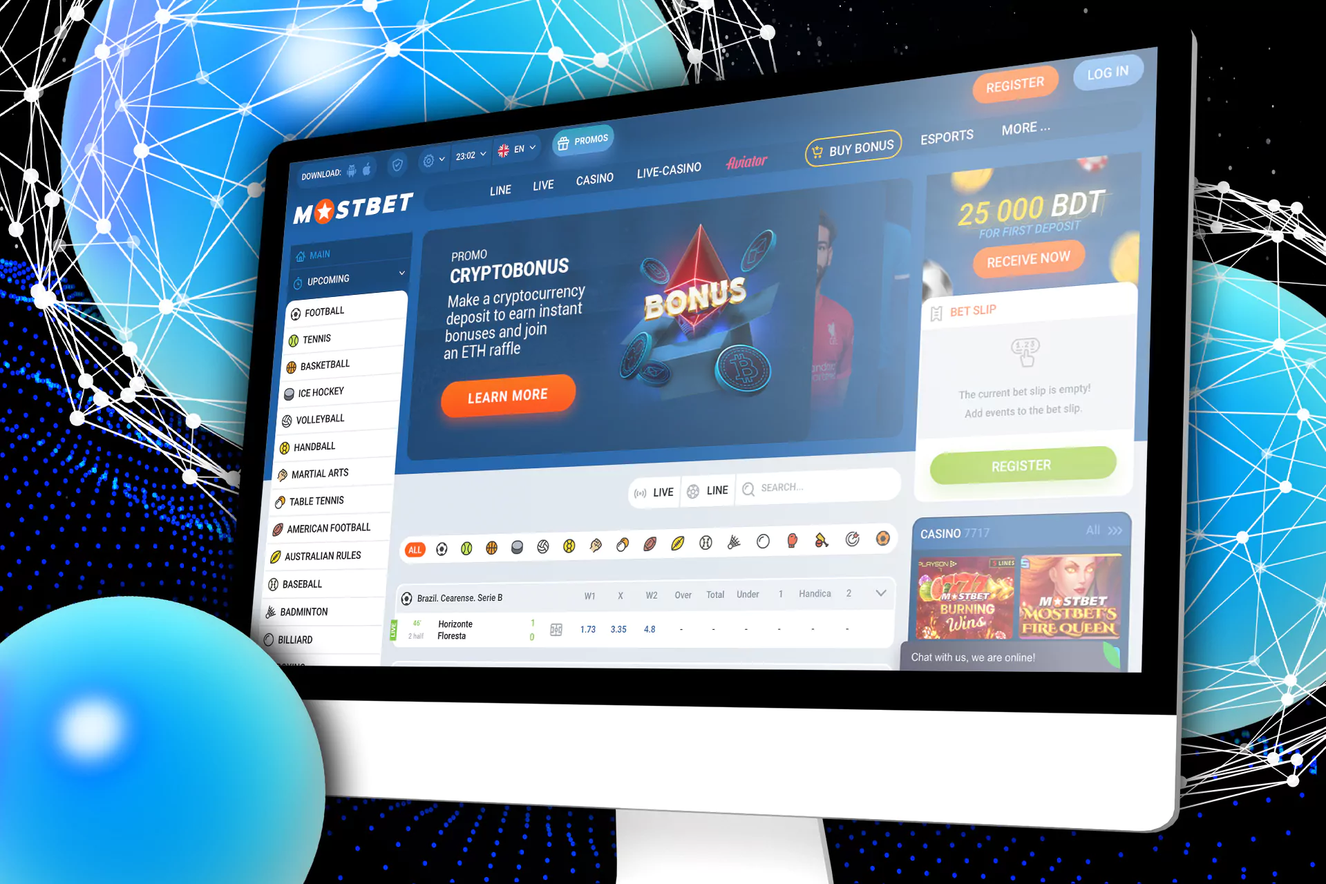Mostbet website version for personal computer.