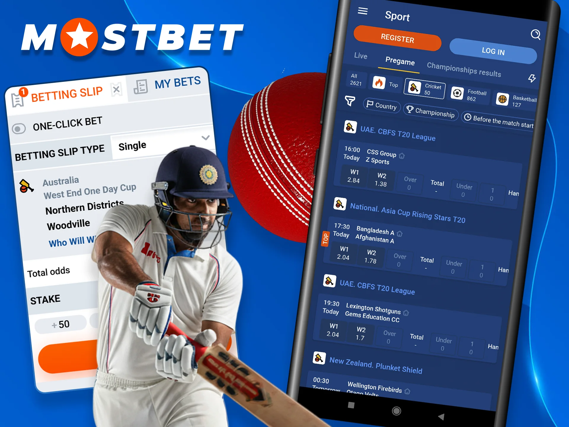 Bet on Cricket Leagues with Mostbet Live Betting.