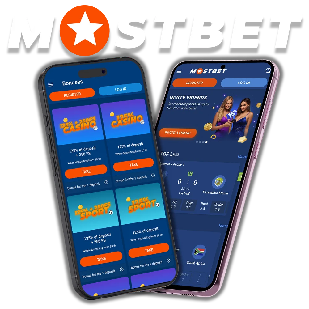 Download Mostbet App for Android and iOS devices.