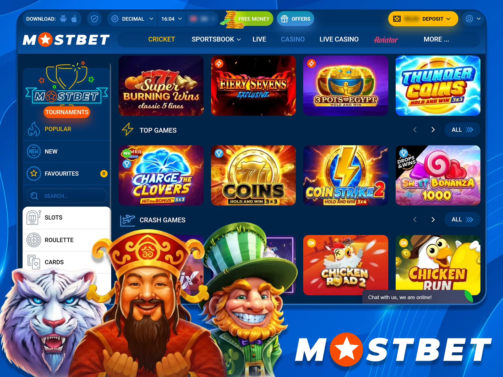 Mostbet Bangladesh offers an excellent online casino.