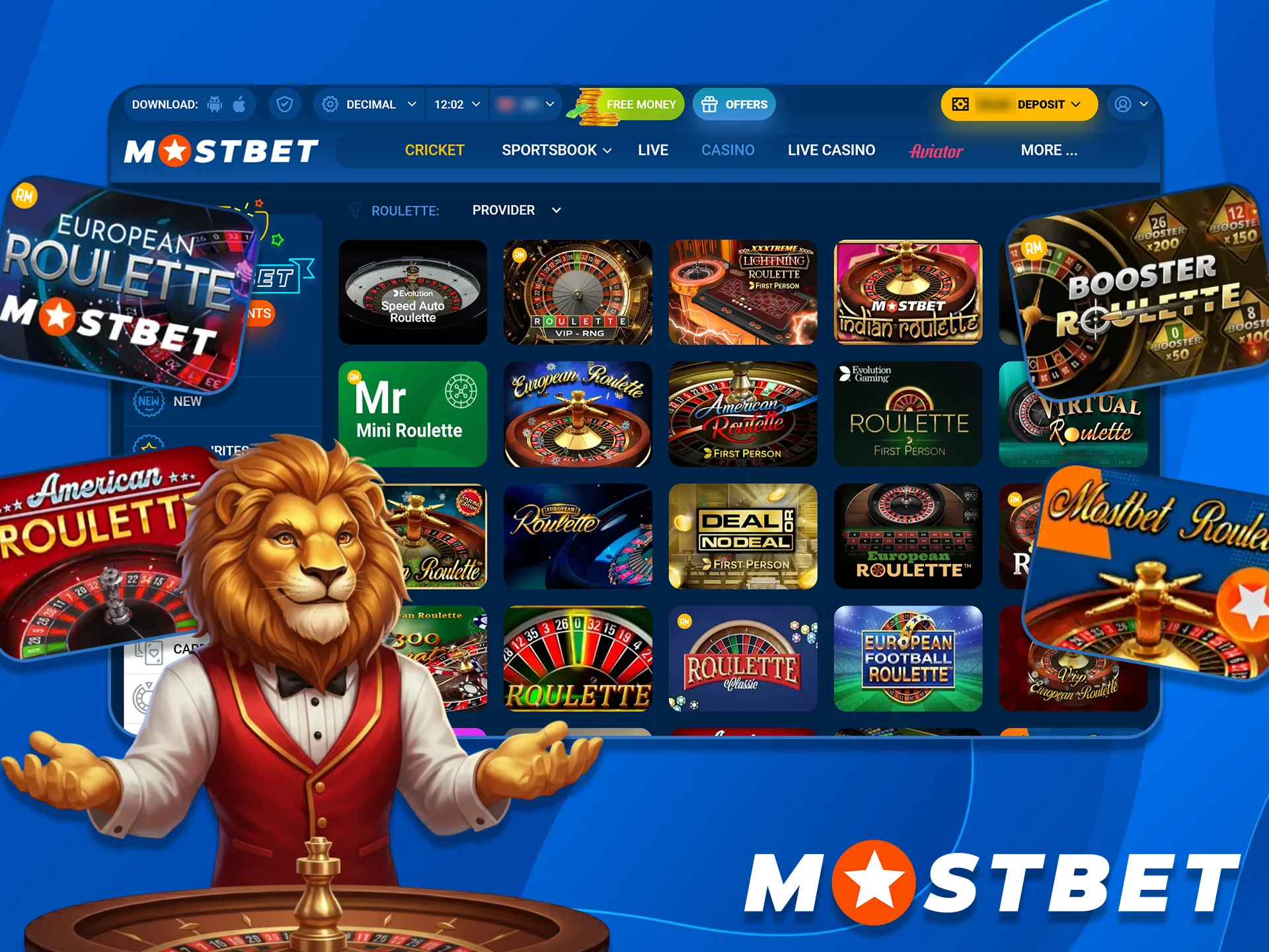 Play Online Roulette at Mostbet BD Casino now.
