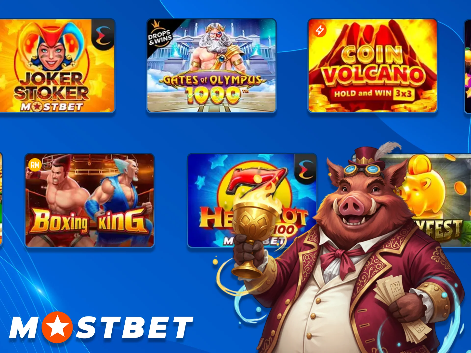 Play exciting Slots games at Mostbet Casino now.