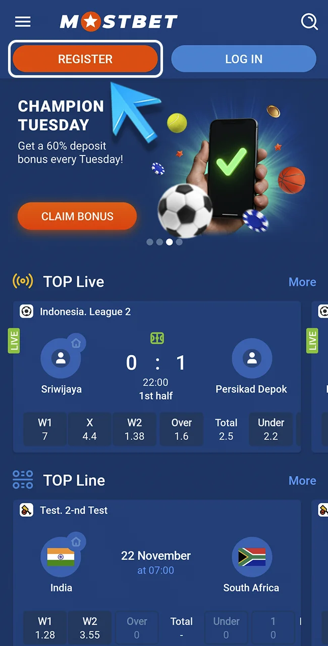 Open the official Mostbet Registration Form now.