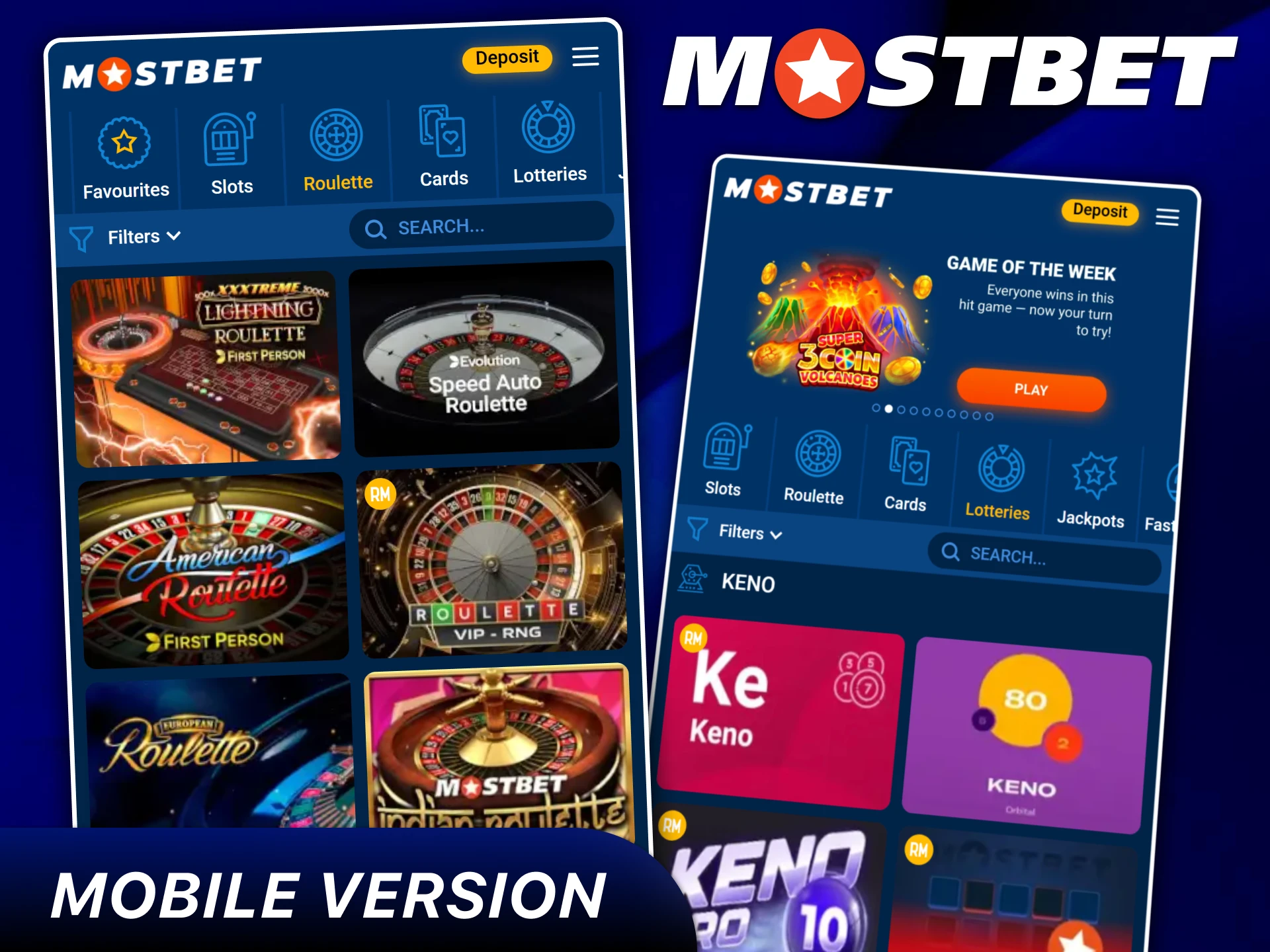 You can use a mobile version instead of the Mostbet app.