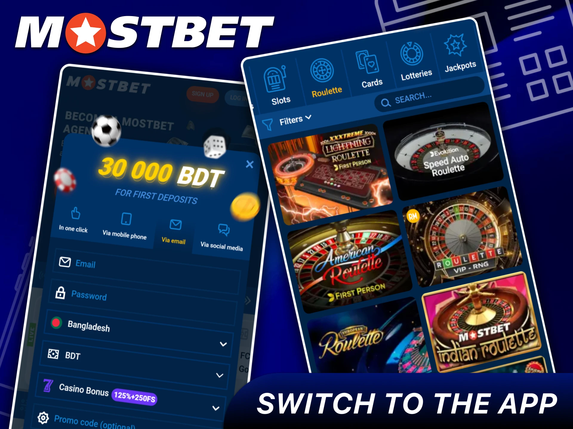 Moving from the desktop site to the mobile Mostbet application for portable betting.