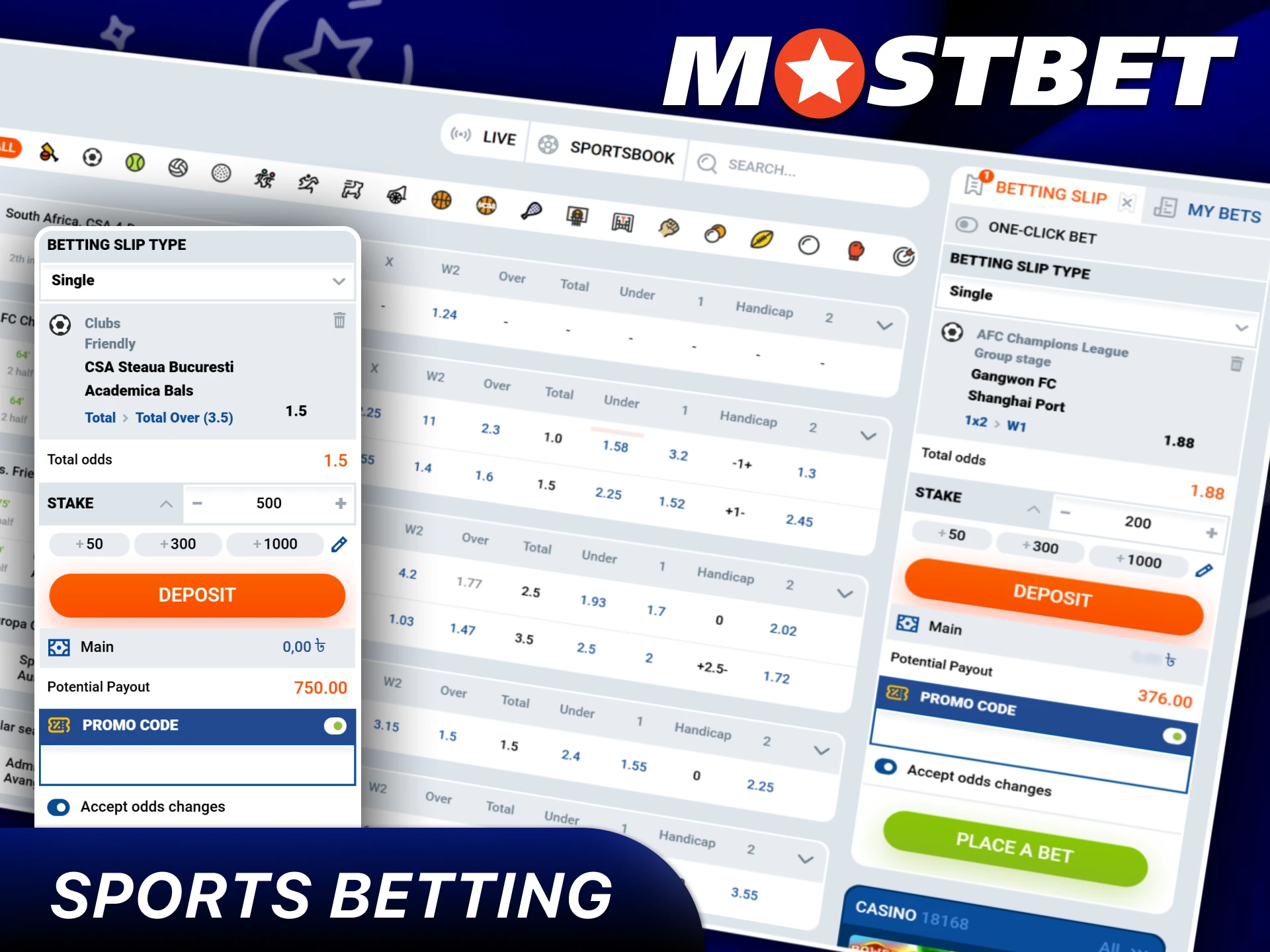 Use a promo code to have an advantage in sports betting.